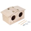 SEAFRONT Wooden Bird House Parrot Breeding Mating Box Wood Bird