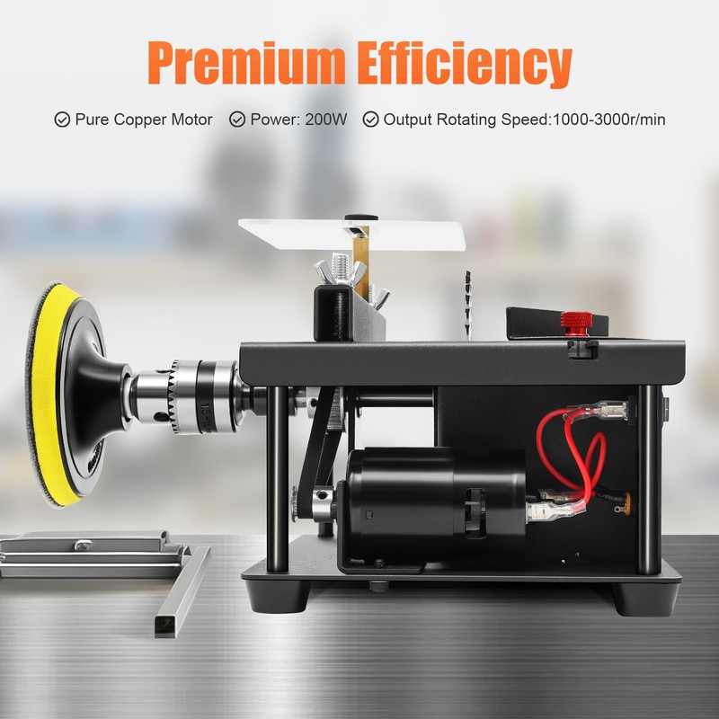 YIPONYT Portable Mini Table Saw, 0-90 Angle Cut DIY Saw