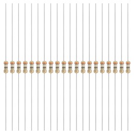 YOKIVE 200 Pack 1/4W (0.25 Watt) 39Ω 5% Carbon Film Resistors Single Fixed Resistors | Ideal for Electronics Project Devices, Circuit Boards, Sensors