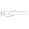WAKI BS-509 NO9 Auxiliary Hardware Stay Black