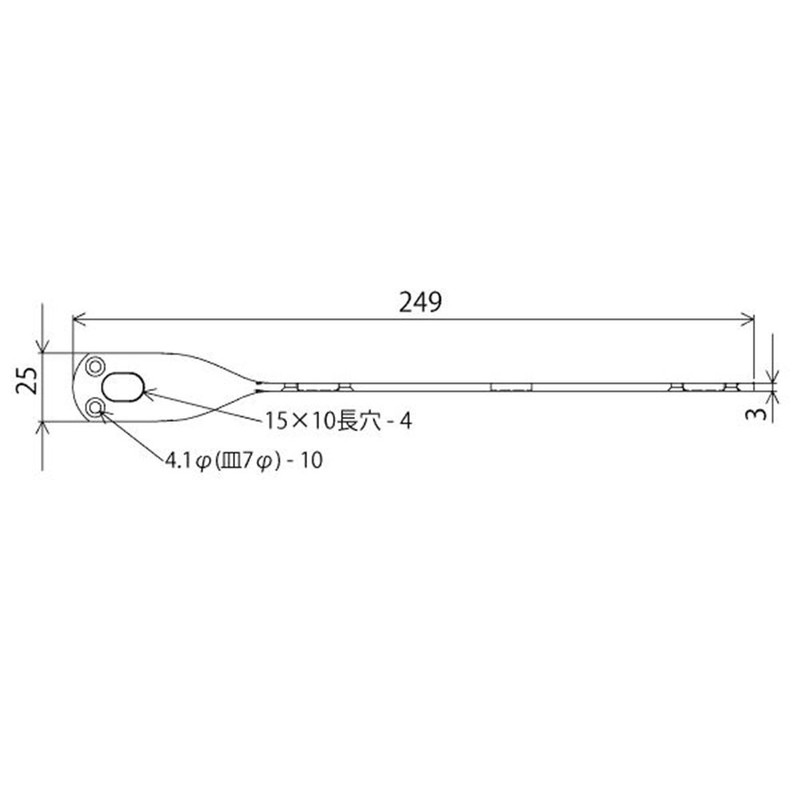 WAKI BS-509 NO9 Auxiliary Hardware Stay Black