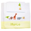 Zigozago - 3-teiliges Baby Bettwäsche Komplett Set Arche Noah -