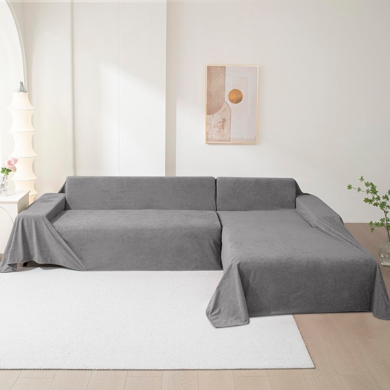 MEETSKY Couch Cover for 3 Cushion Sofa Washable, Cat Scratch