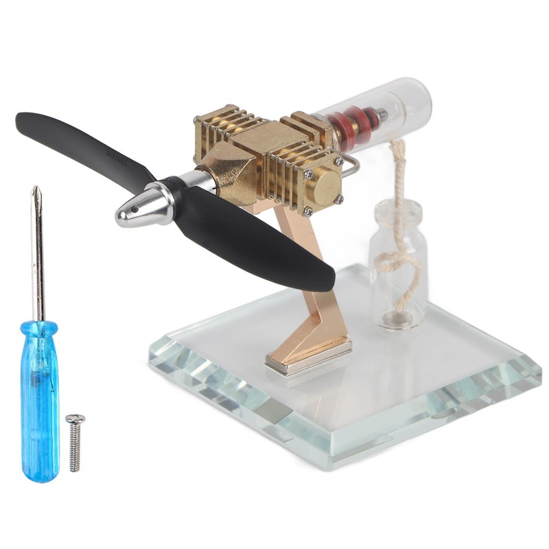 Hot Air Stirling Engine Model Aircraft Propeller Science Experiment Teaching