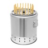 Smokeless Charcoal Grills,Stainless BBQ Grill Barrel,Oil-carbon Separation Design,Vertical Hanging Barbecue
