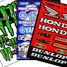 오토바이 스티커 / 혼다 스즈키 야마하 몬스터 스타 Motorcycle Sticker / Honda Suzuki Yamaha Monster Star