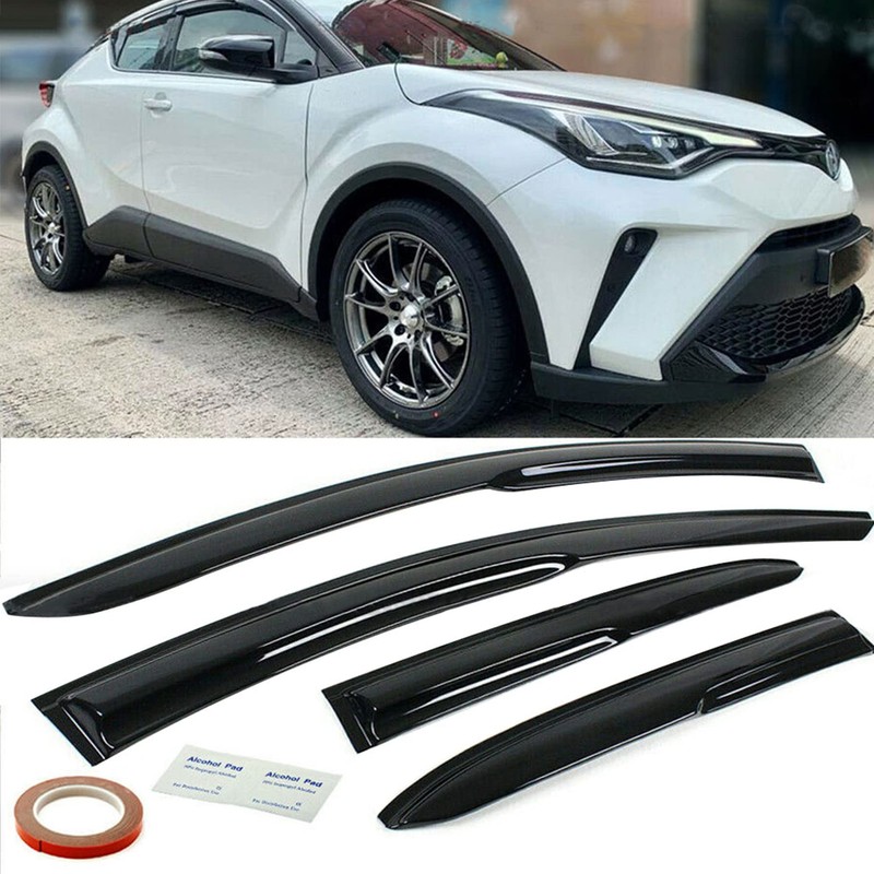 Side Window Visors Deflectors Rain Guard Replacement for C-HR CHR