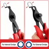 Doaho 10pcs Snap Ring Pliers Set with Straight/Bent Jaw,Storage Case