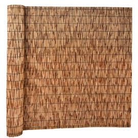 Fomlily Natural Reed Fencing, 71x157.5 inch Eco-Friendly Reed Fence, Reed Screen for Garden, Wall Privacy Fence (Brown)