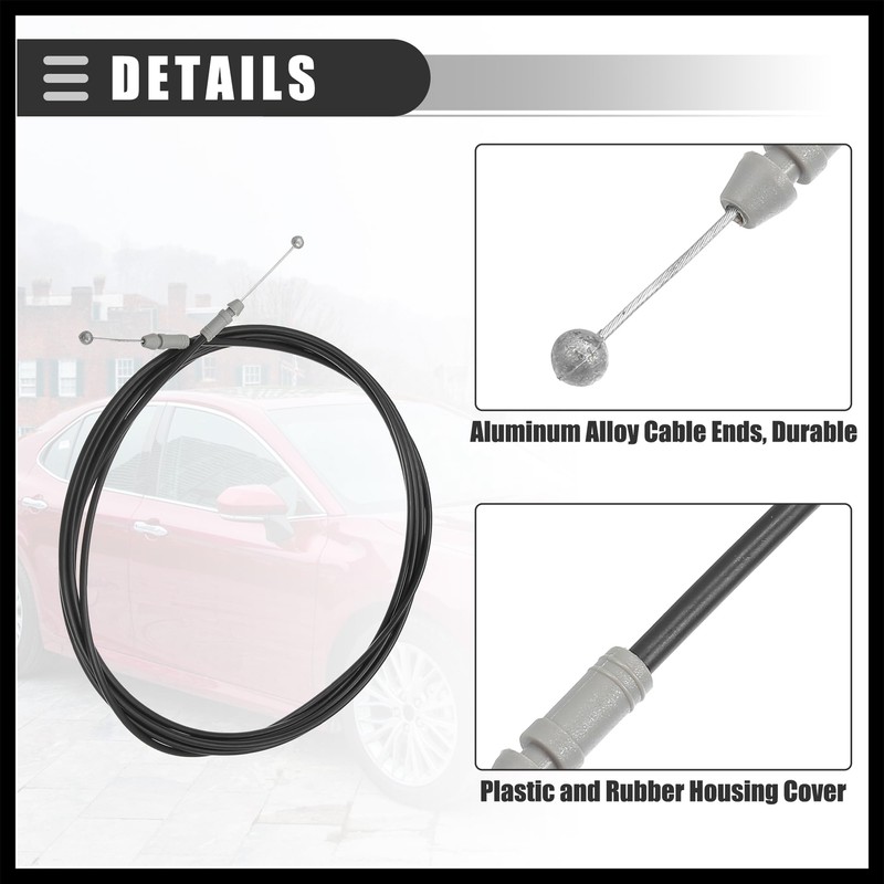 Hihaha Trunk Lid Release Cable, for Toyota Camry 2007-2011, Trunk