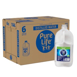 Pure Life Distilled Water (1 Gallon Bottles - Case of 6 (6 Gallons))