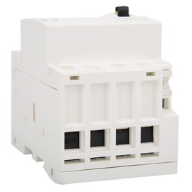 Walfront Household AC Contactor, 4P 63A, 220 V, 50 Hz, Mini DIN Rail Mounting with Manual Control Switch (4NO)