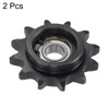 sourcing map Chain Idler Sprocket 8mm Bore, 12 Tooth Sprocket