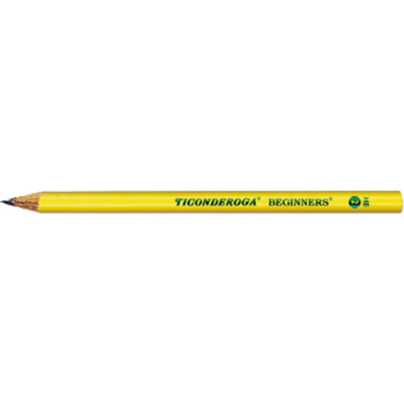 Ticonderoga Beginner Wood-Cased Pencils, #2 HB Soft, Yellow, 12 Count