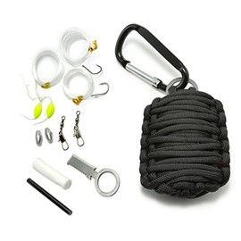 Ganzoo Paracord 550 Survival – Survival Kit – 12 Piece In A – Outdoor Survival Set, Ganzoo, black