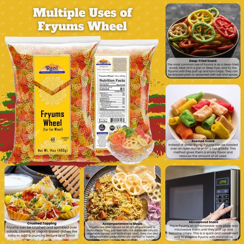 Rani Far Far / Fryums (Wheat & Tapioca Pellet) Wheel