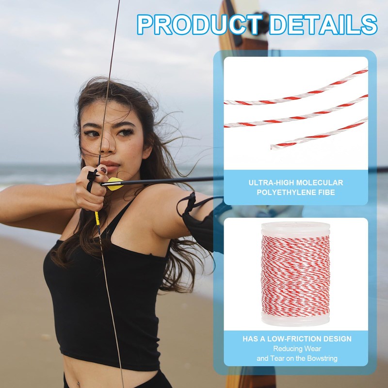 sourcing map Archery Recurve Bow String Serving Thread 120 Yard