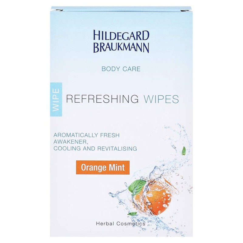 Hildegard Braukmann Body Care Orange Mint Refreshing Wipes
