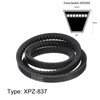 sourcing map XPZ837 V-Belt Drive Belt 837 mm Pitch Length