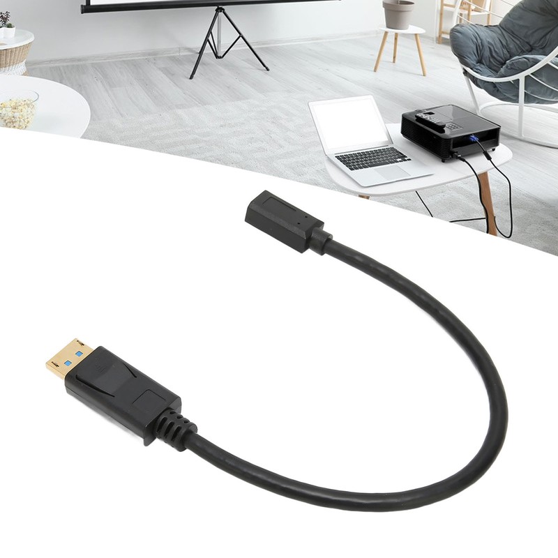 DP Male to Mini DP Female Cable 8K 60Hz 4K