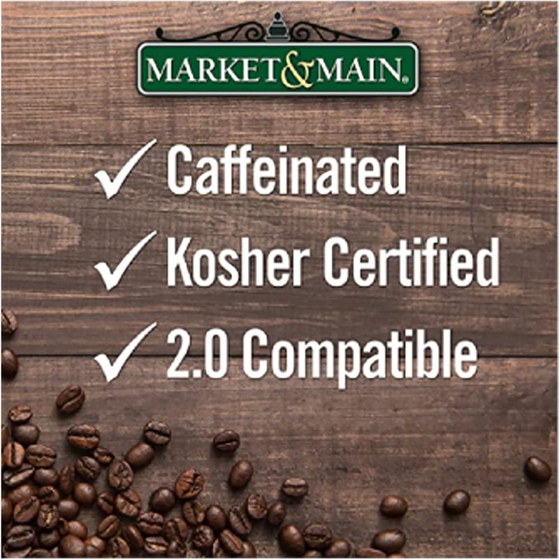 Market & Main OneCup, Maple Cinnamon, Flavored Coffee, Compatible with