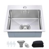 Beleeb 15 Inch Drop In Bar Sink，18-Gauge Small Kitchen Sink