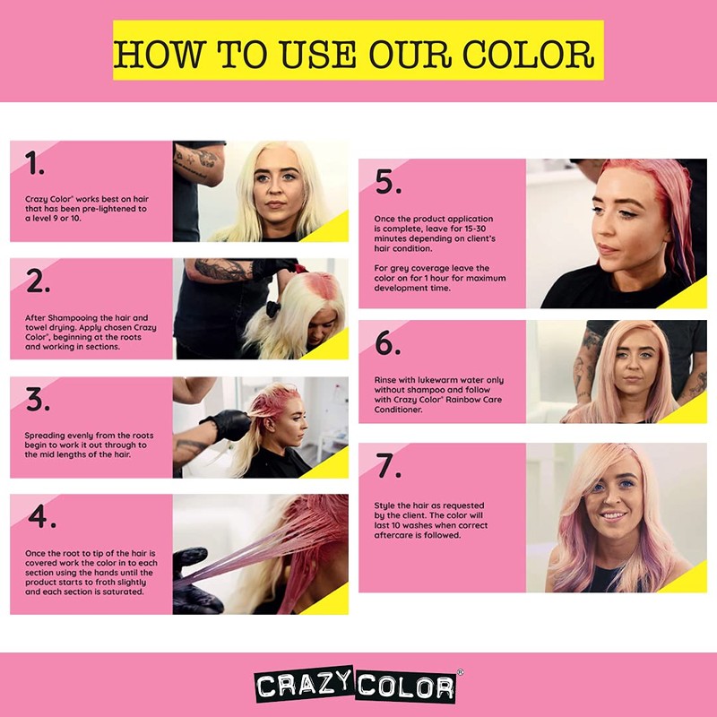 Crazy Color Crema de color semipermanente para el cabello, 150