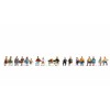 Noch® Set XL Seduto, figure dipinte a mano, 18 pezzi,