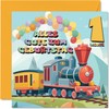 Stuff4 1st Birthday Card Boy Girl - Railway Train Steam