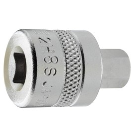 TONE Short Hexagon Socket 2H-08S Insertion Angle 0.25 inch (6.35 mm) (1/4 inch), Double Side Width 0.3 inch (8 mm)