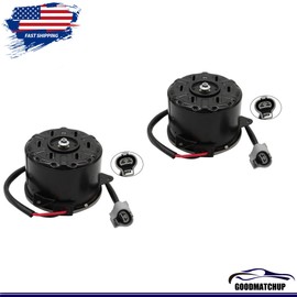 goodmatchup 2 Pc Radiator Fan Motor For Lexus RX400h 06 07 For Toyota Highlander 16363-20400
