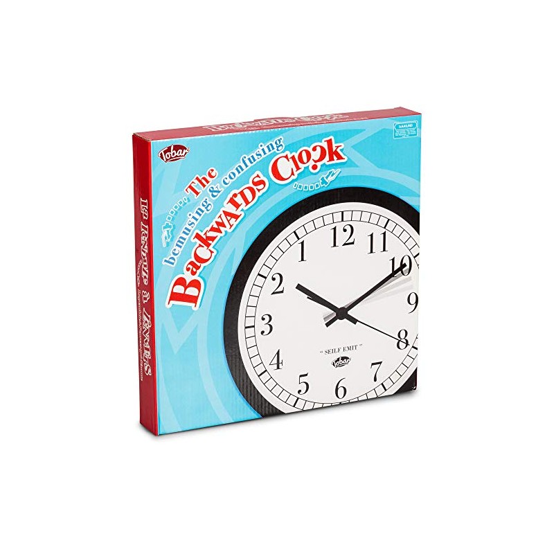 Tobar Downside Clock, Plastic, glass, Blue, 30 x 5 x