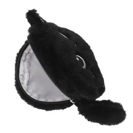 SAFIGLE Plush Makeup Bag for Ample Storage Zipper Wallet with Whimsical Cat Design for Coins Keys and Cosmetics