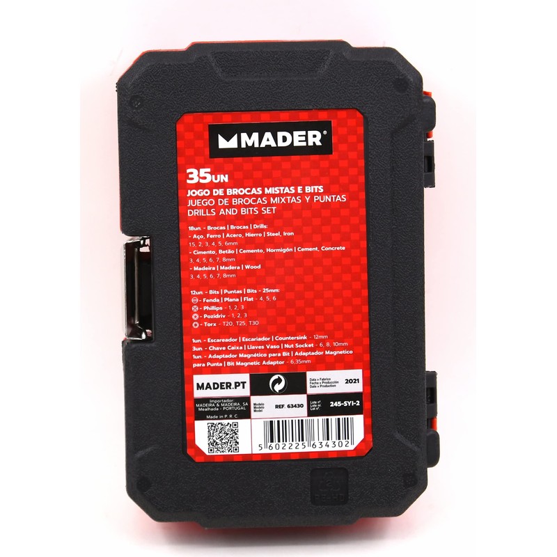 Mader® | Power Tools - 63430 Mixed Drill Bits and