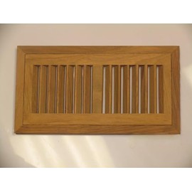 4" x 10" Hi-Output Brazilian Cherry Flush Unfinished Wood Heat Register/Vent
