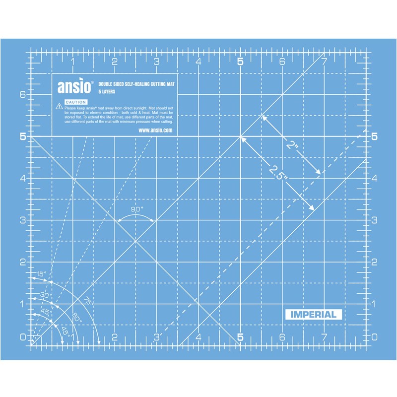 ANSIO Craft Cutting Mat Self Healing A5 Double Sided 5