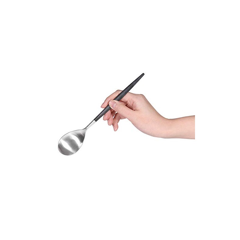 Cutipol MIO Black Silver Table Spoon MI05