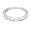 Womens Ring | 9Carat White Gold 0.10ct Diamond Crossover Eternity