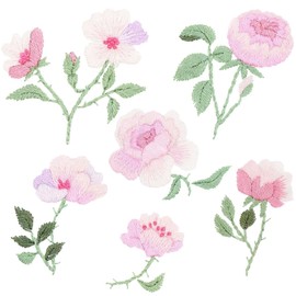 Rico Design Stick & Stitch Pack - Spring Embroidery Set with Embroidery Hoop, Needle, Yarn and Fabric for Creative DIY Projects Roses