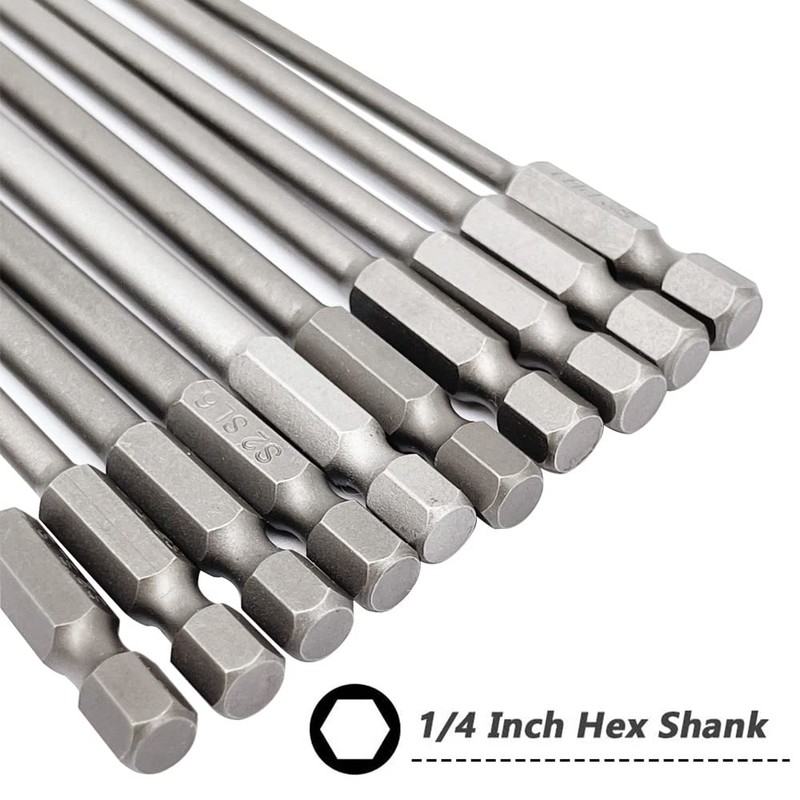 Saipor 10 Pieces 100 mm Extra Long Magnetic Phillips and