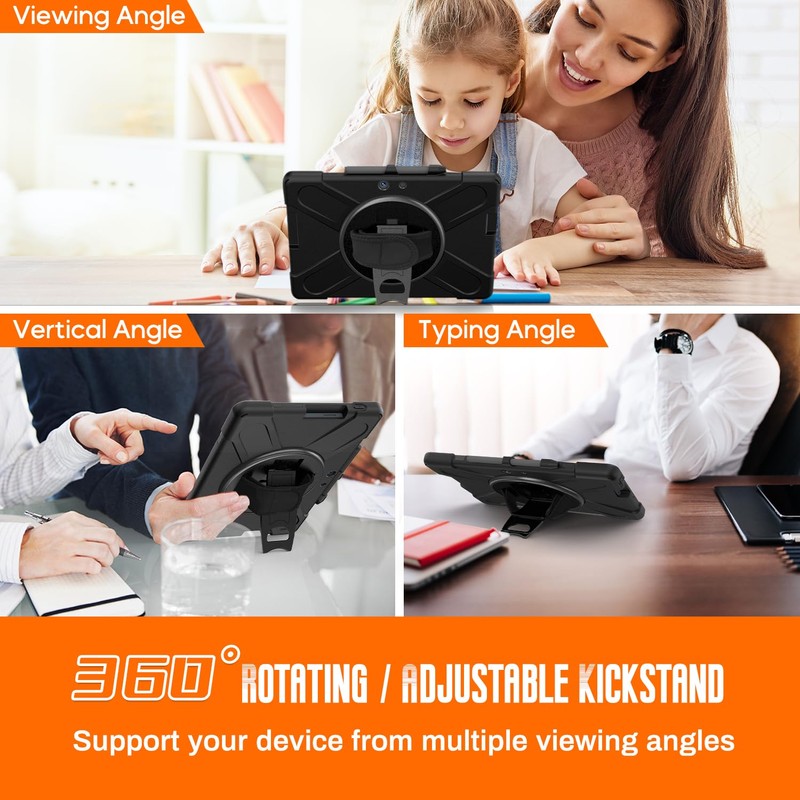 Surface Pro X Case - 360 Degree Rotating Stand Hand