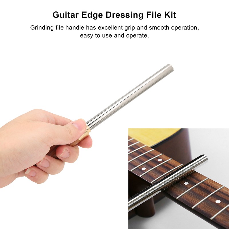 Guitar Fret Crowning File Set Edge Dressing File Kit Luthier