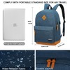 KOPHLY Mochila grande para portátil de viaje, marino, 43 cm