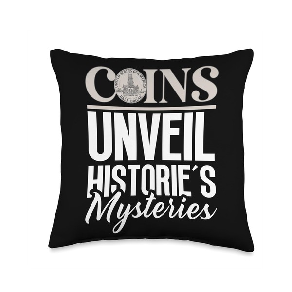 Numismatist Funny Rare Coin Collection Owner Numismatics Throw Pillow