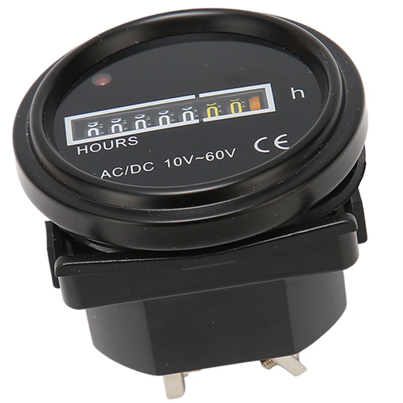 Boat Hour Meter 2.4in Diameter Maximum 99999.99H High Accuracy Mechanical
