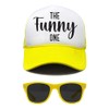 Funky Junque The_One/Foam Trucker Hat & Sunglasses Bundle - Funny