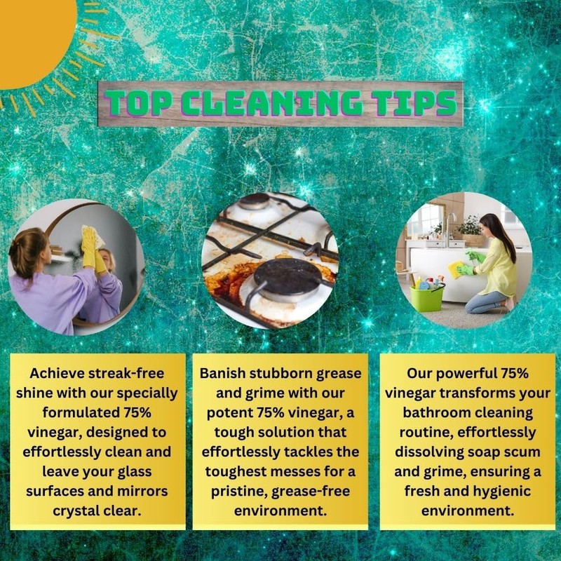 75% Vinegar - 5 Gallon Pail - Powerful Cleaning Agent