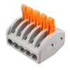 50 Pcs Lever Connectors Nuts 5 Conductor Combination Compact Wire