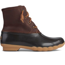 Sperry Women's Saltwater Boots, Tan/Dk Brown, 12