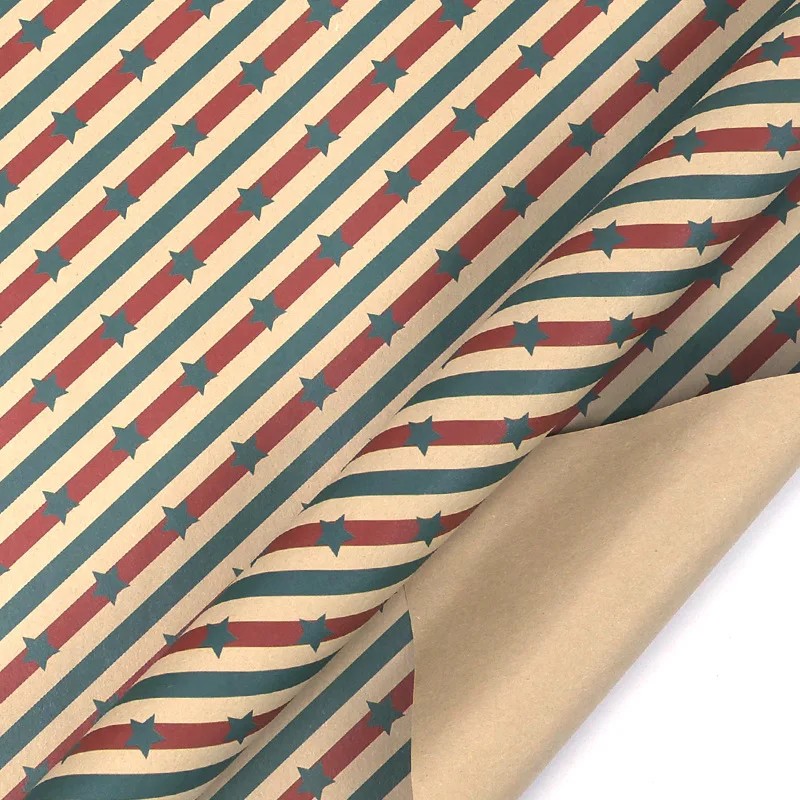 Vintage Kraft Gift Wrapping Paper for Birthdays and Holidays –